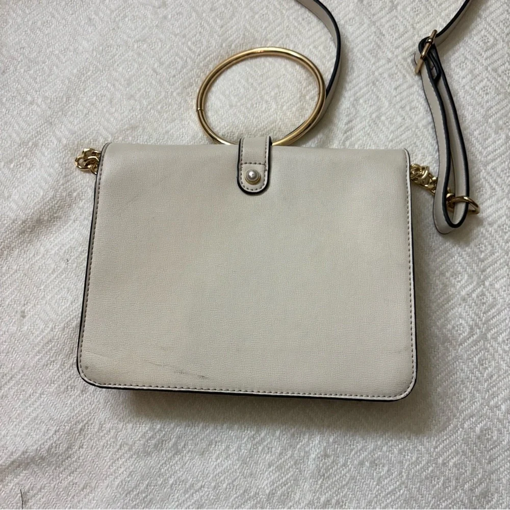 Marc New York Andrew Marc Cream Pearl Detail Crossbody Purse - Picture 4 of 16